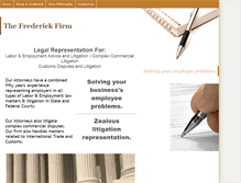 Tablet Screenshot of frederickfirm.net